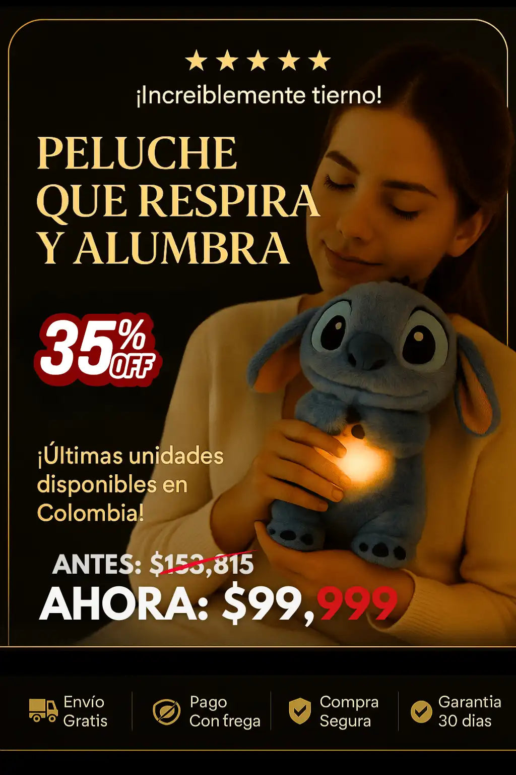 🔴 Stich Respira Original™: Tranquilidad y Relajación al dormir
