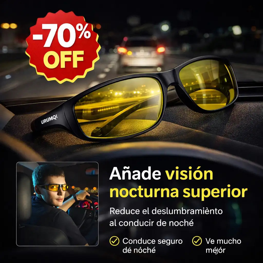 👁️ NightVision™ Conduce de noche con visión clara