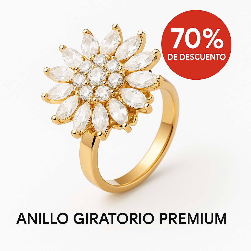 👑 Anillo Girasol Premium - Shiny Shop