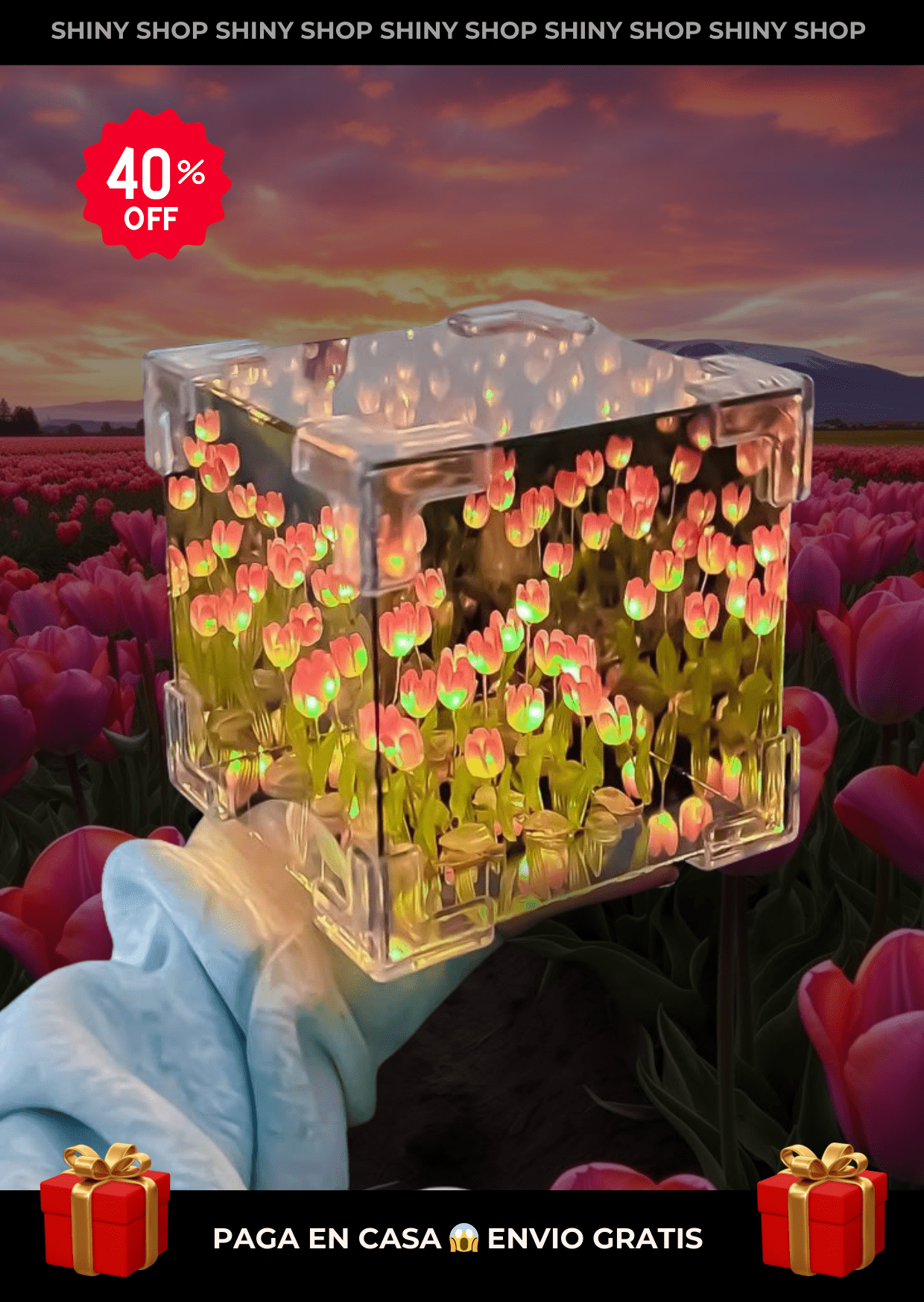 🟠 InfinityLove™ I Lámpara de Tulipanes Infinitos - Shiny Shop