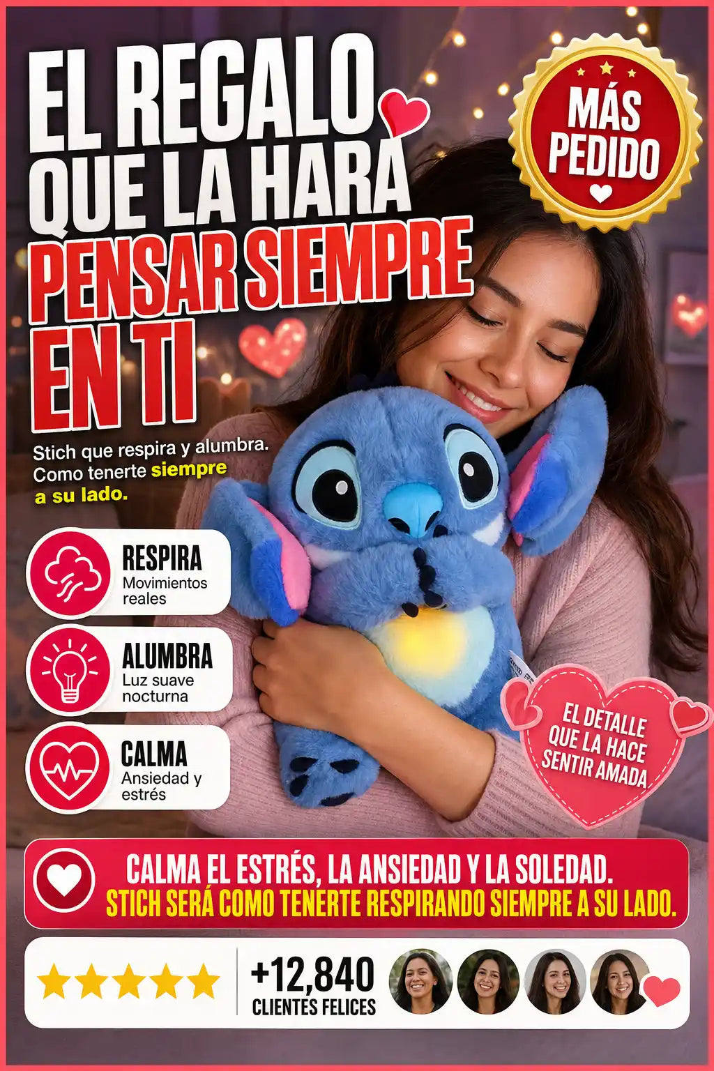 🔴 Stich Respira Original™: Tranquilidad y Relajación al dormir