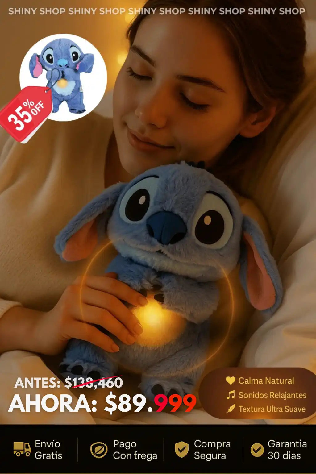 🔴 Stich Respira Original™: Tranquilidad y Relajación al dormir