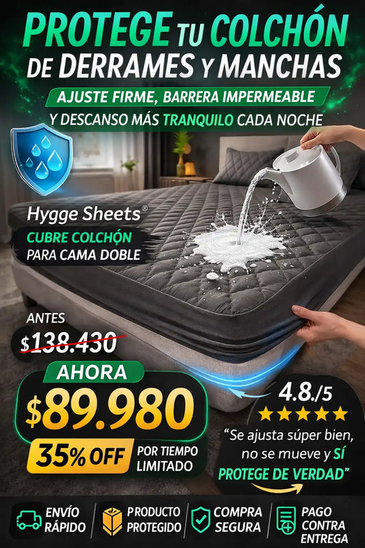 ☁️ Hygge sheets® Cubre Colchón Cama Doble