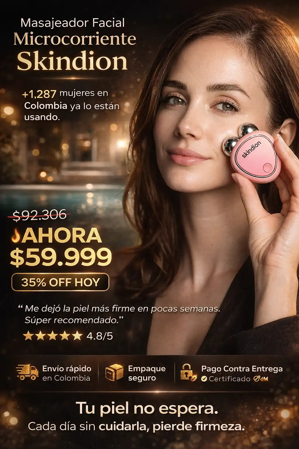 Skindion™ | Microcorriente Reafirmante +🎁 MANUAL RUTINA YOGA FACIAL
