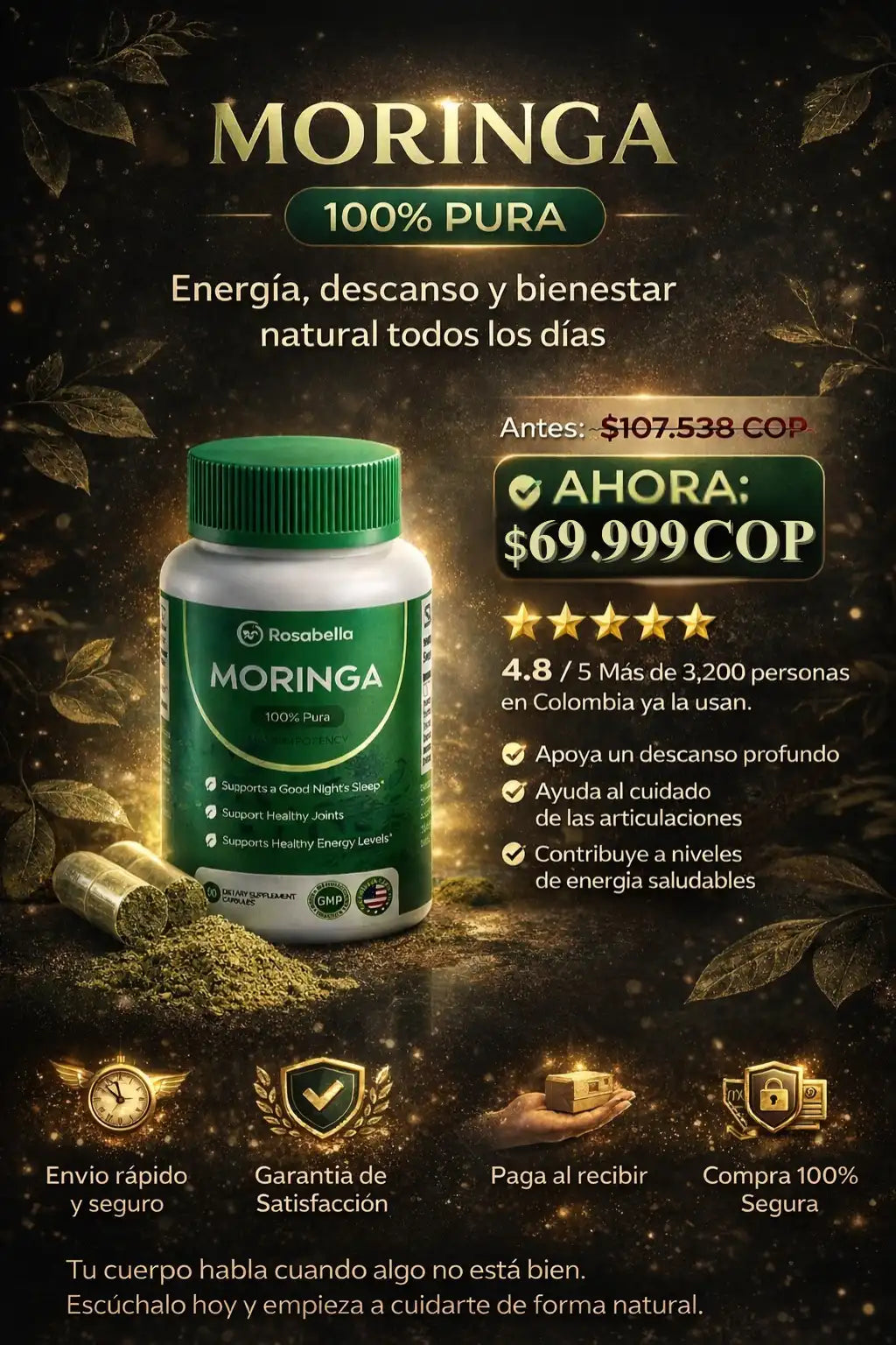 🌿MORINGA PURA® I Nutrición vegetal real