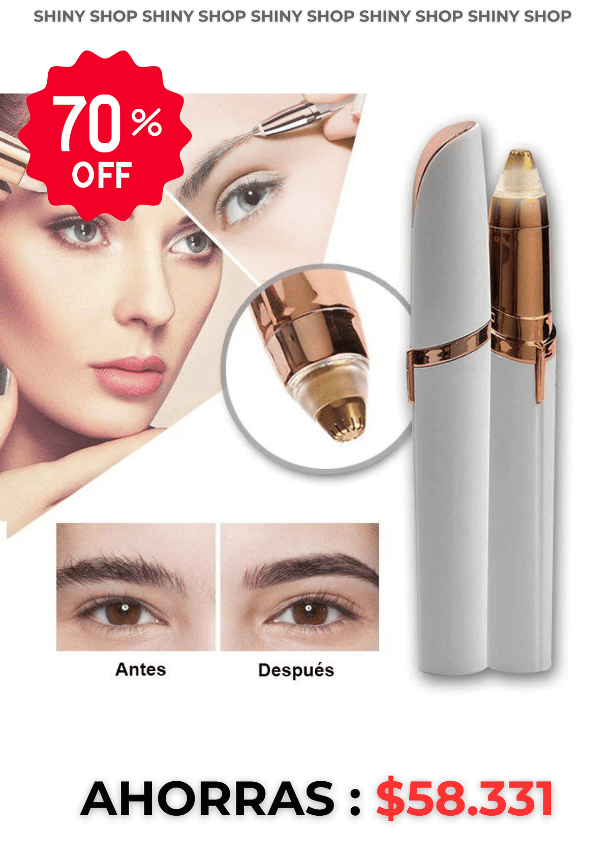 ✅ Blawless® Depilador De Cejas Electrico - Shiny Shop