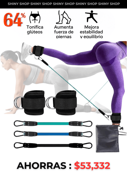 BodyFlex® Bandas De Resistencia Para Gluteos, Pierna y Brazo - Shiny Shop