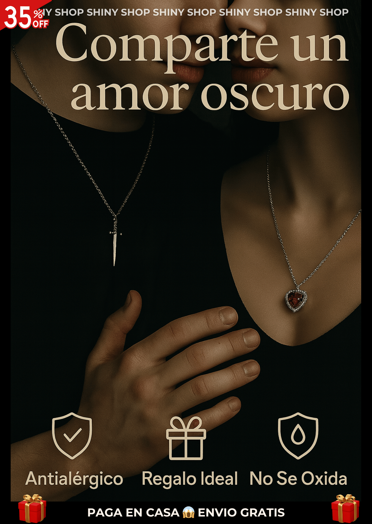 🌘 DUO DARK ROMANCE + CAJA PREMIUM GRATIS - Shiny Shop