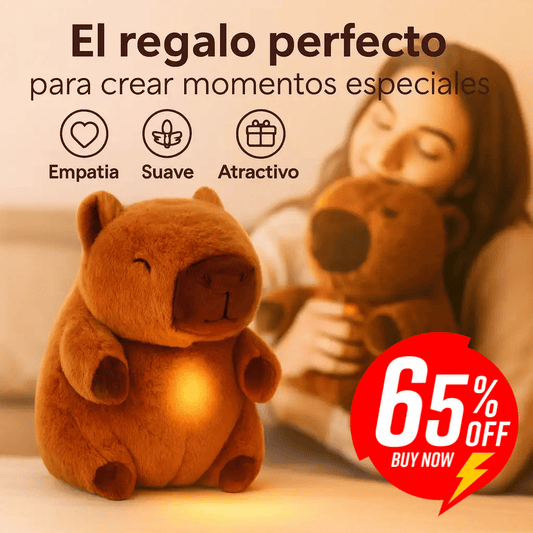 Peluche Capibara Original I Respira y Alumbra - Colombia 🇨🇴