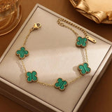 👑 Pulsera Van Cleef | Baño de oro 18K + Estuche Premium Gratis PRO - Shiny Shop