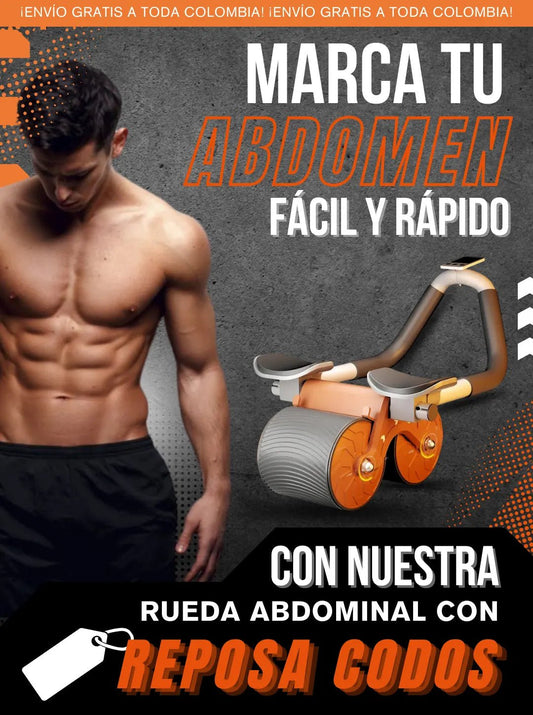 🔴 Tonific® Rueda abdominal ➕ Cronómetro ➕ Soporte para celular ➕ Almohadilla para rodillas 🎁 - 35% OFF - Shiny Shop